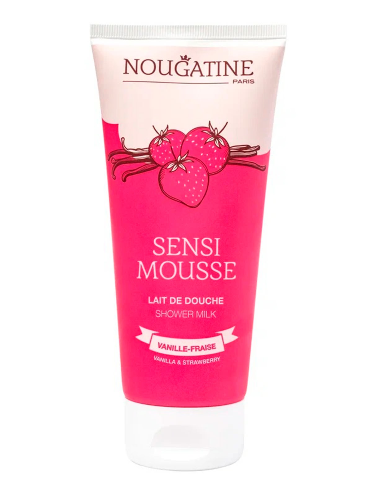 Молочко для душа для тела "Ваниль/Клубника" 200 мл