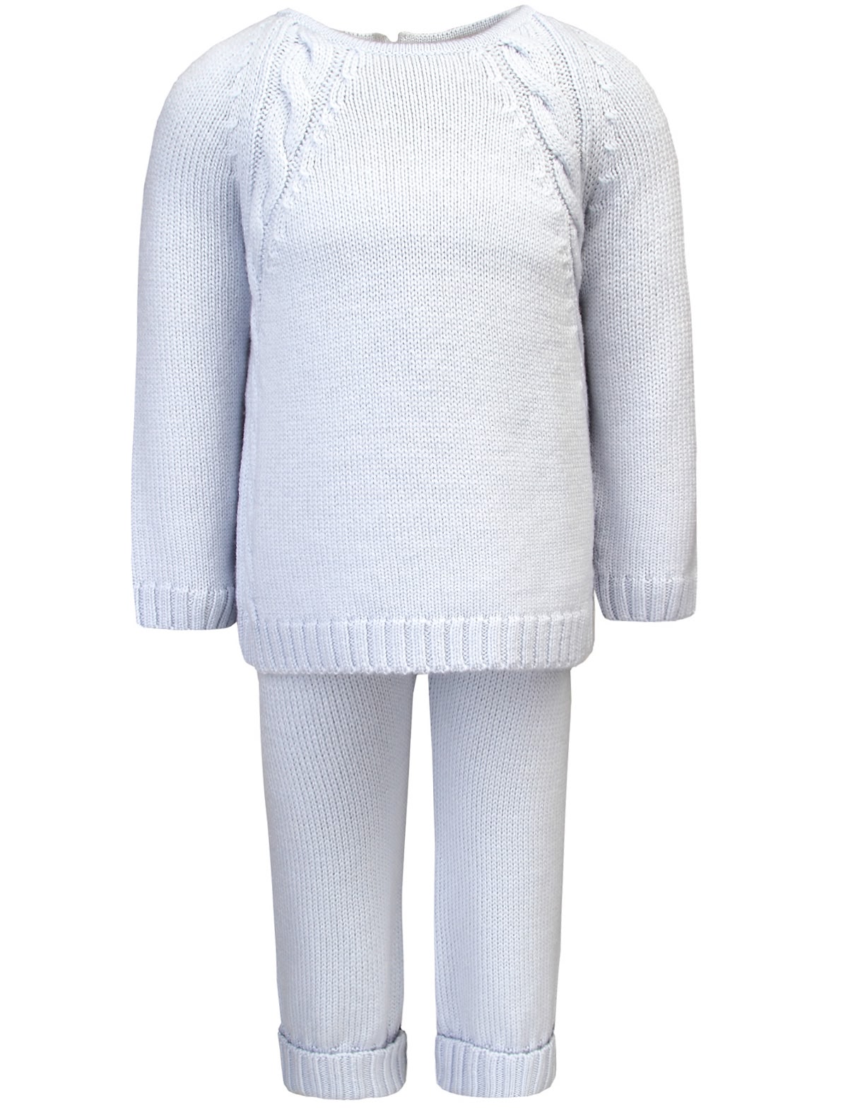 Голубой комплект из шерсти