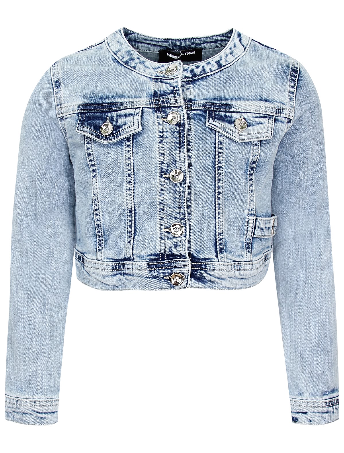 Голубая джинсовая куртка