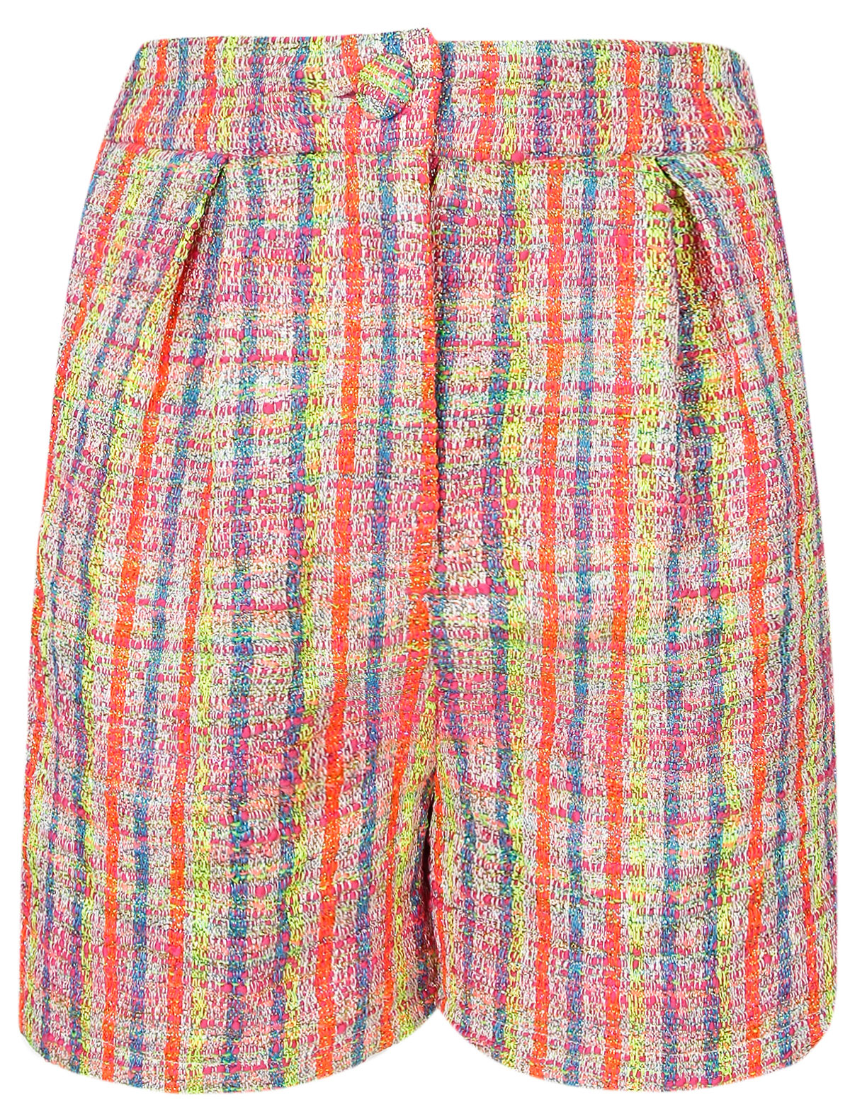 Цветные твидовые шорты