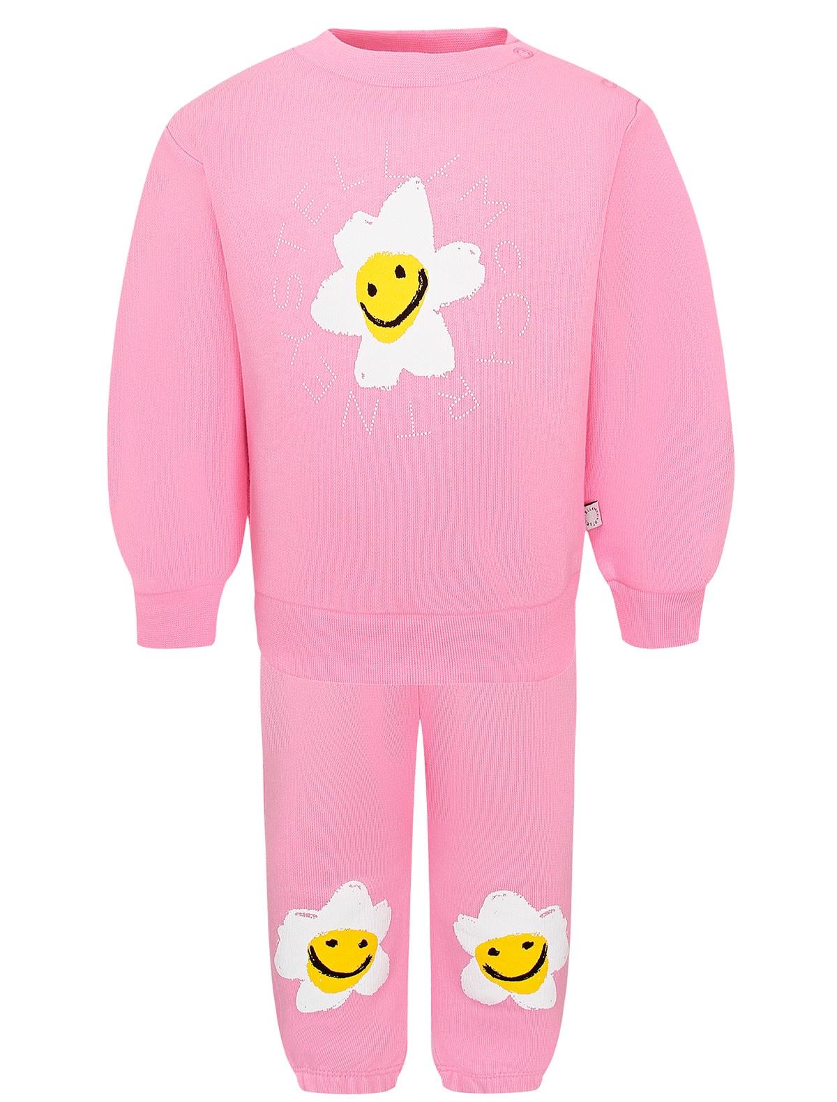 Розовый спортивный костюм с ромашками