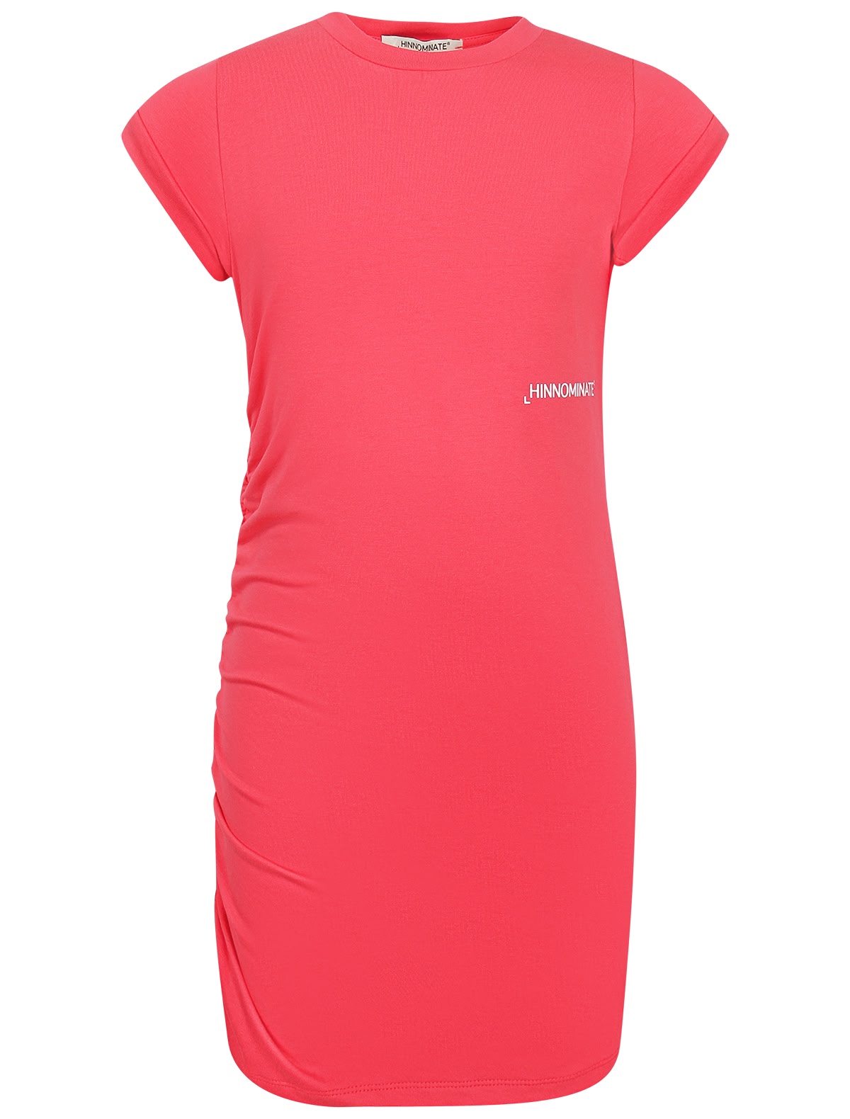 Ярко-розовое платье-футболка