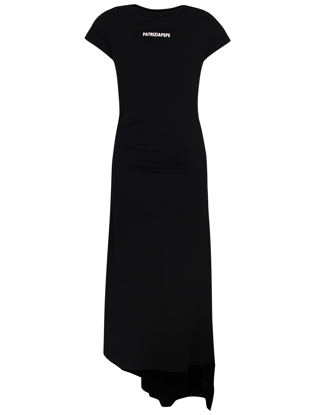 Чёрное платье из вискозы