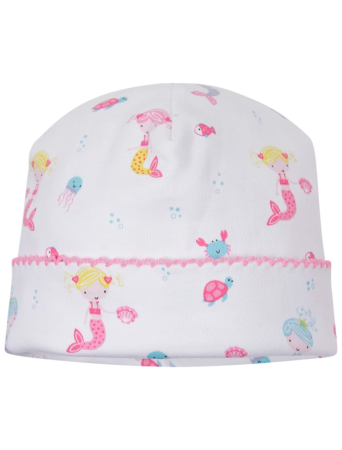 Шапка с принтом "русалки"