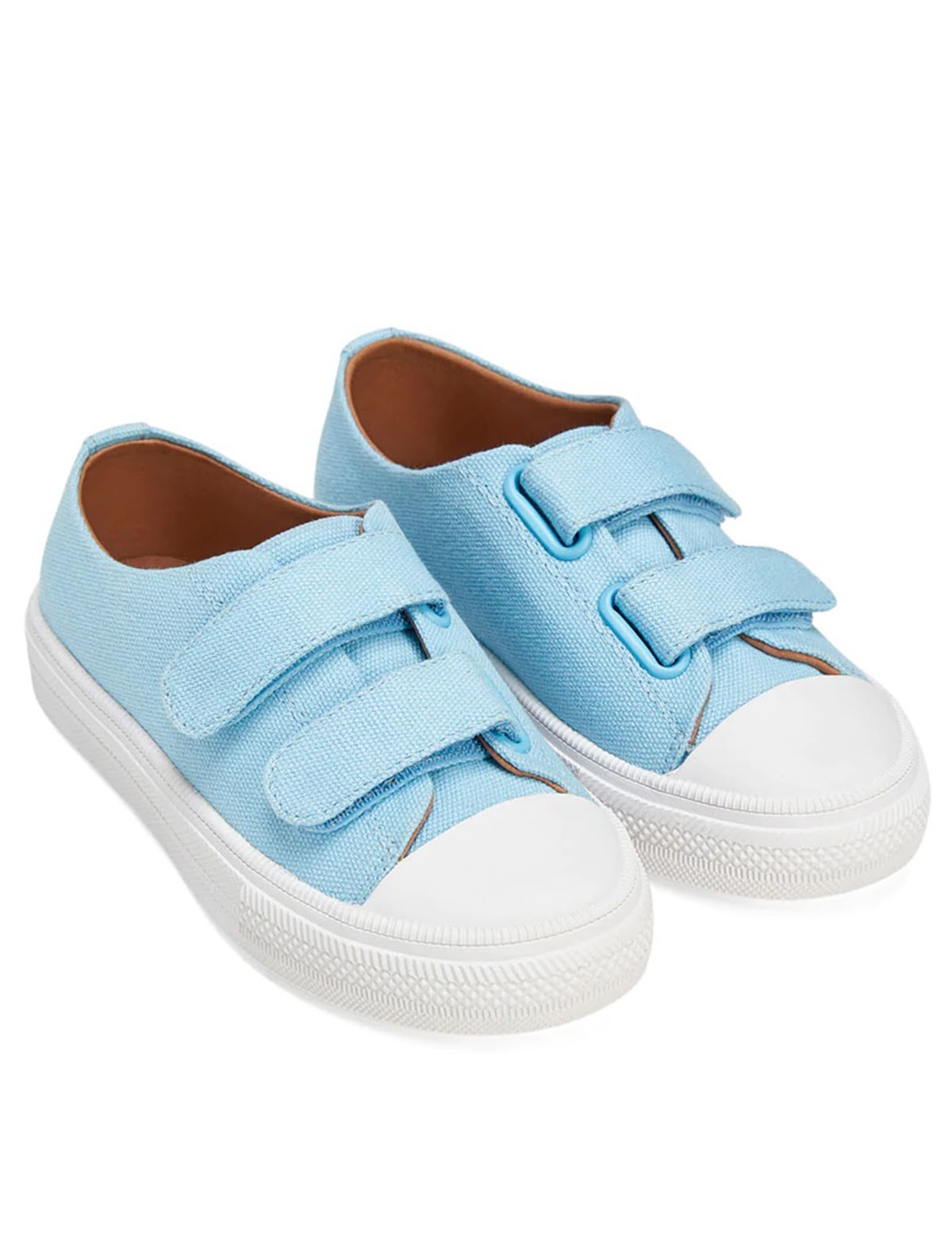 Светло-голубые текстильные кеды