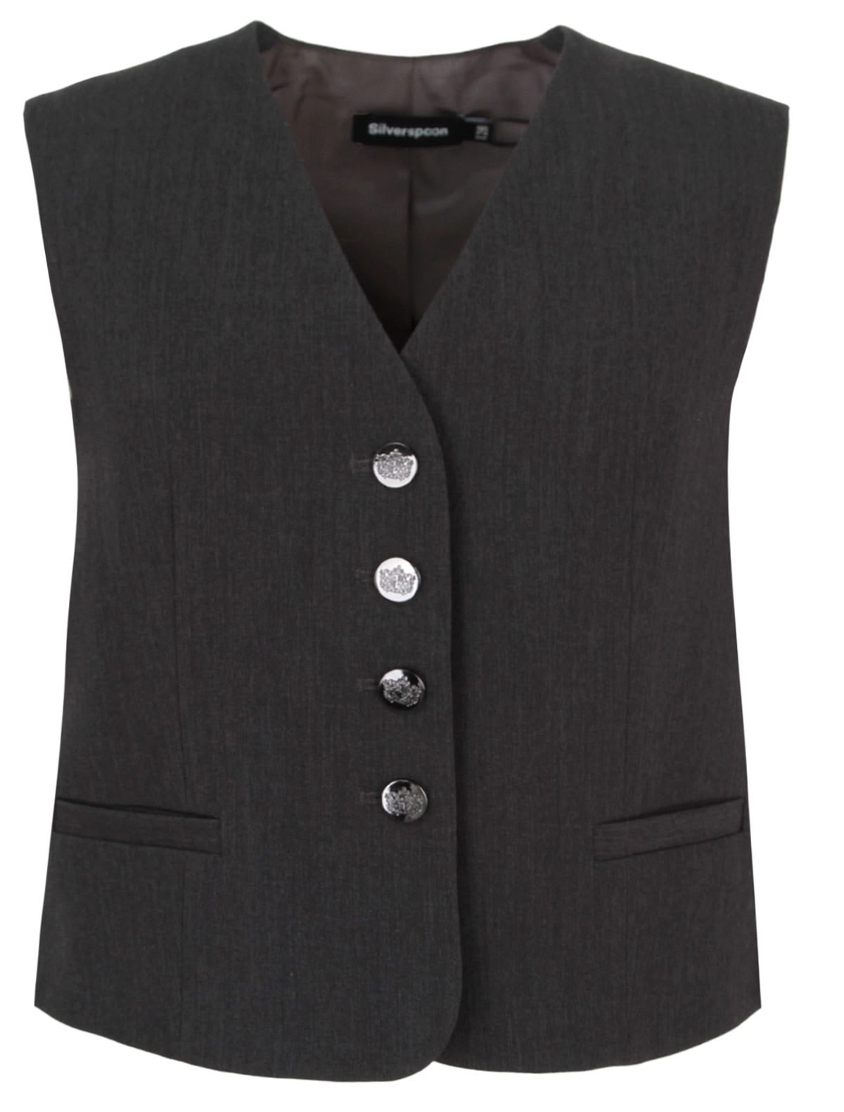 Тёмно-серый жилет