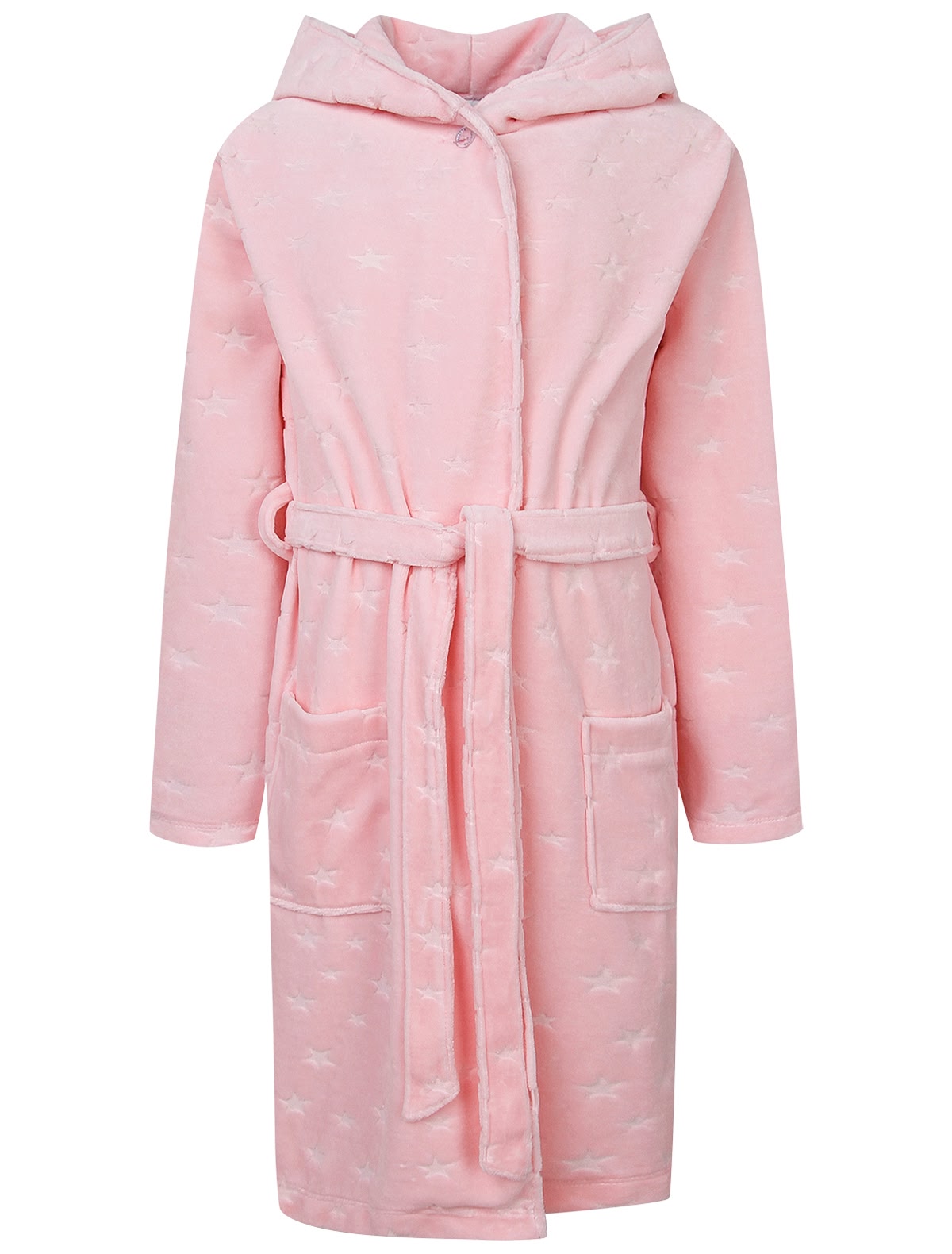 Хлопковый халат с принтом звездочки