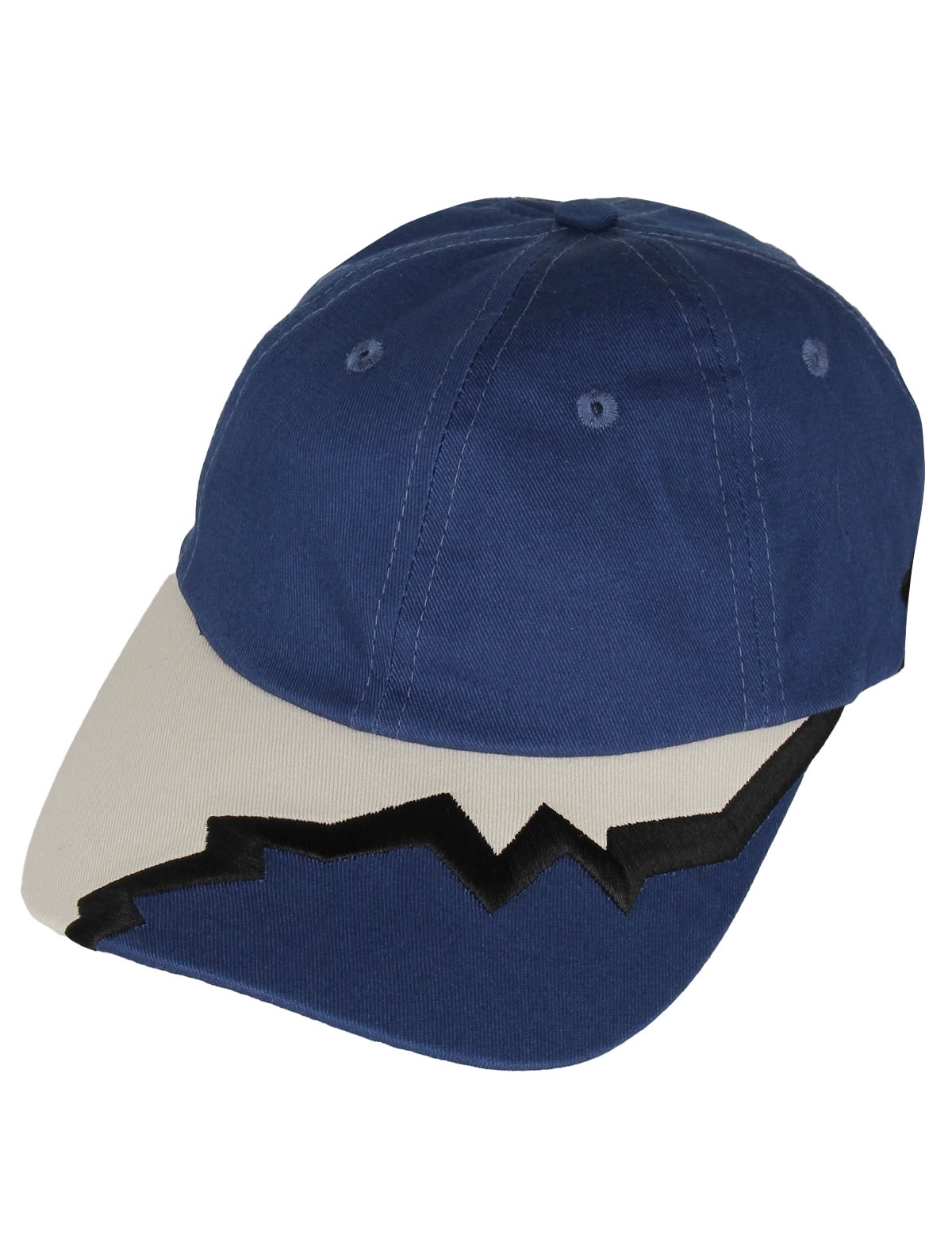 Синяя кепка с принтом