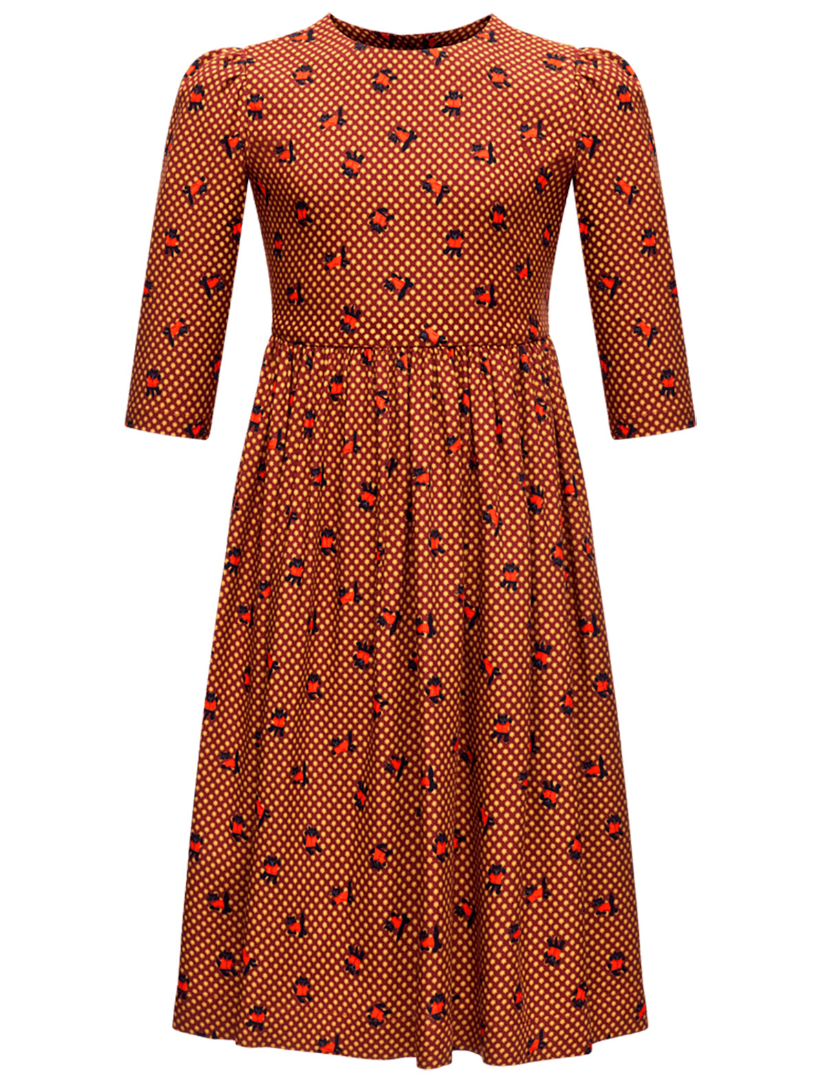Платье Ulyana Sergeenko 2514620, цвет коричневый, размер 7