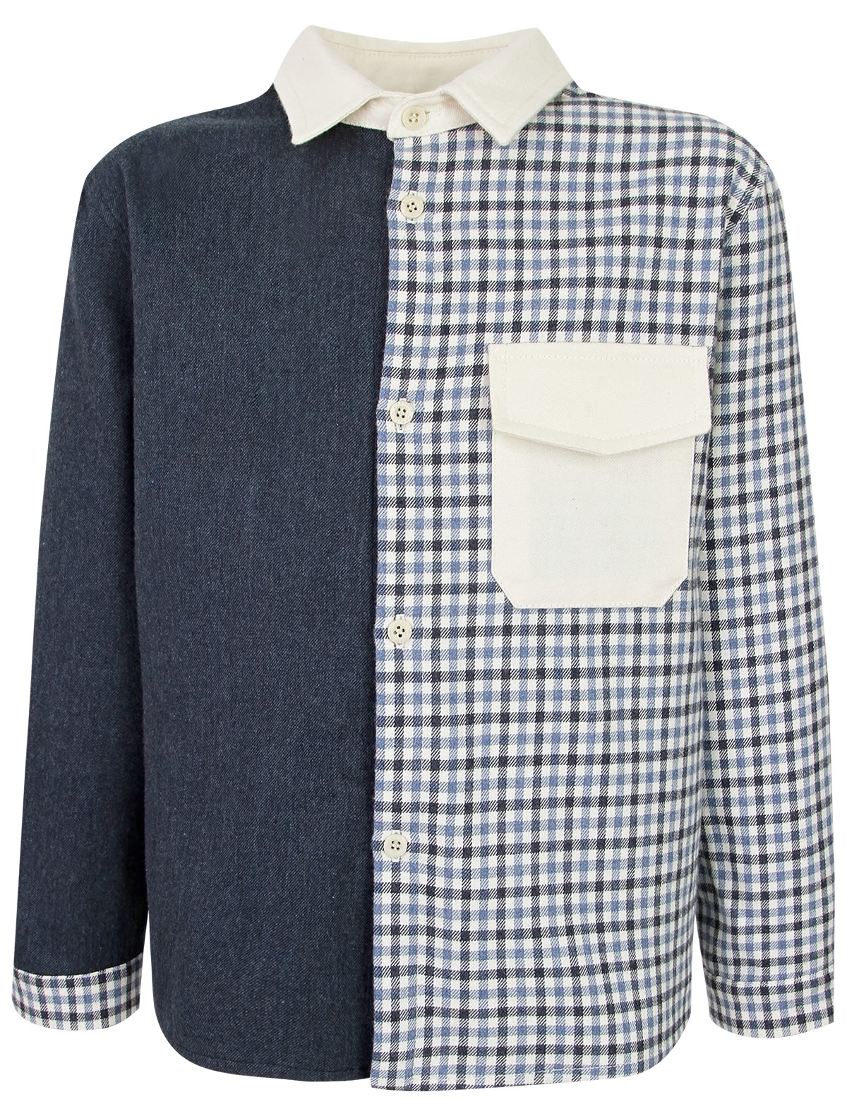 Комбинированная рубашка