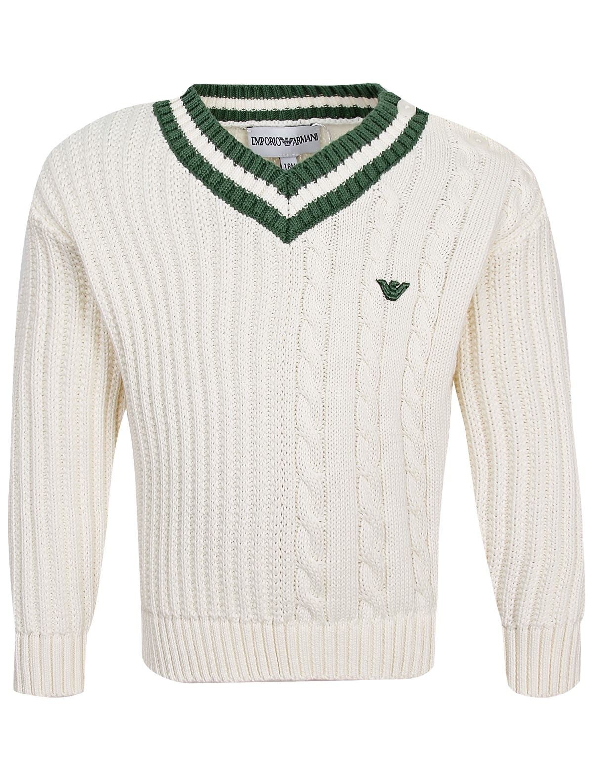 Джемпер в крупную вязку