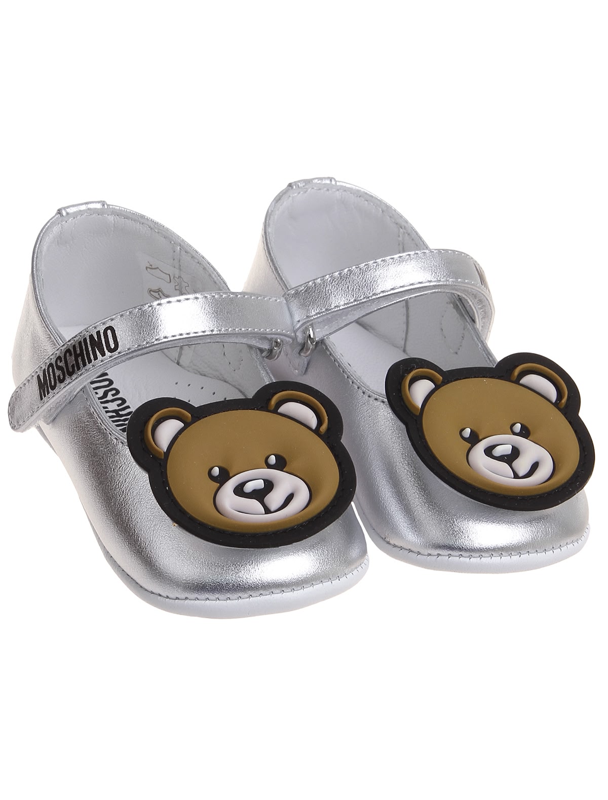 Серебристые балетки