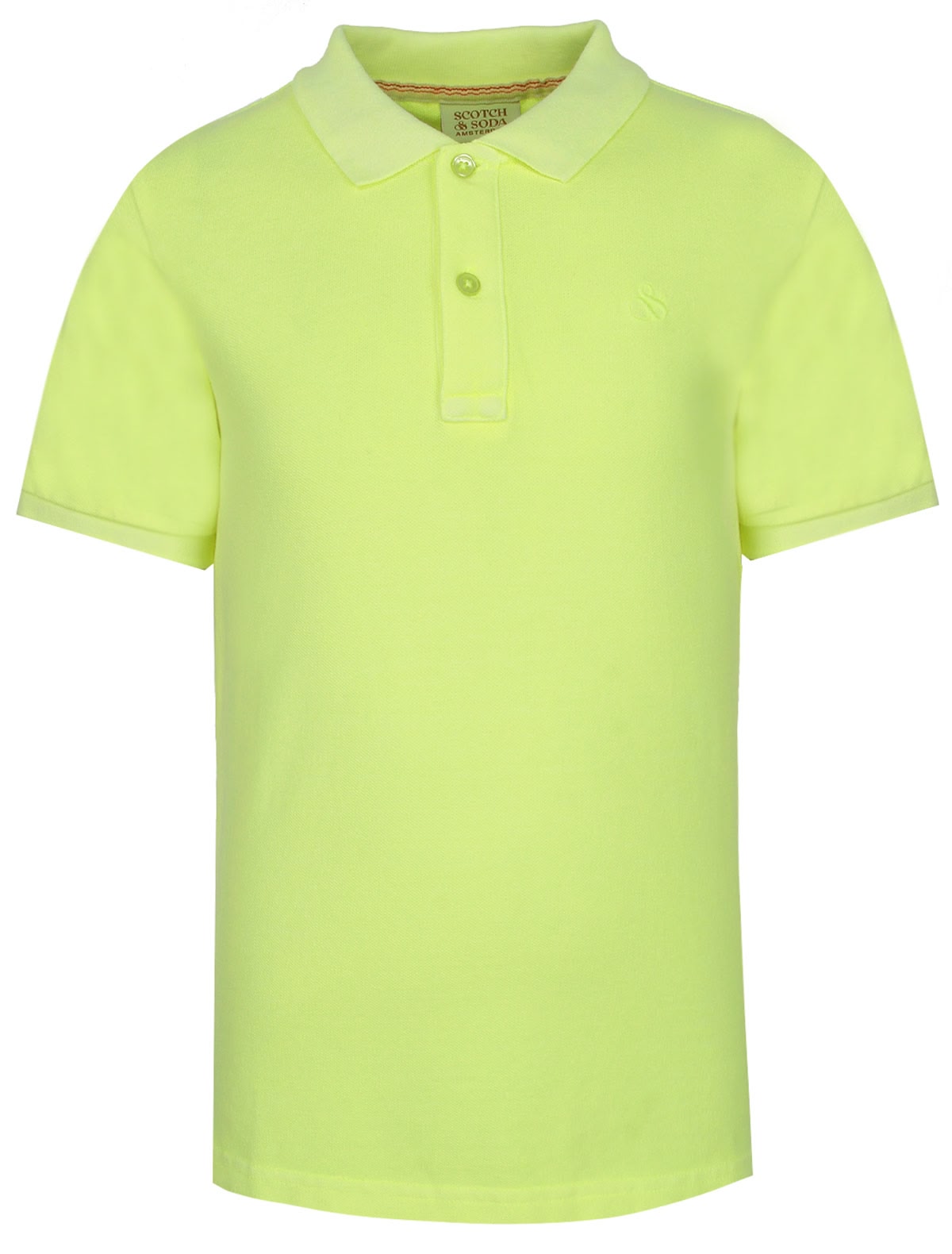 Поло неоново-желтого цвета