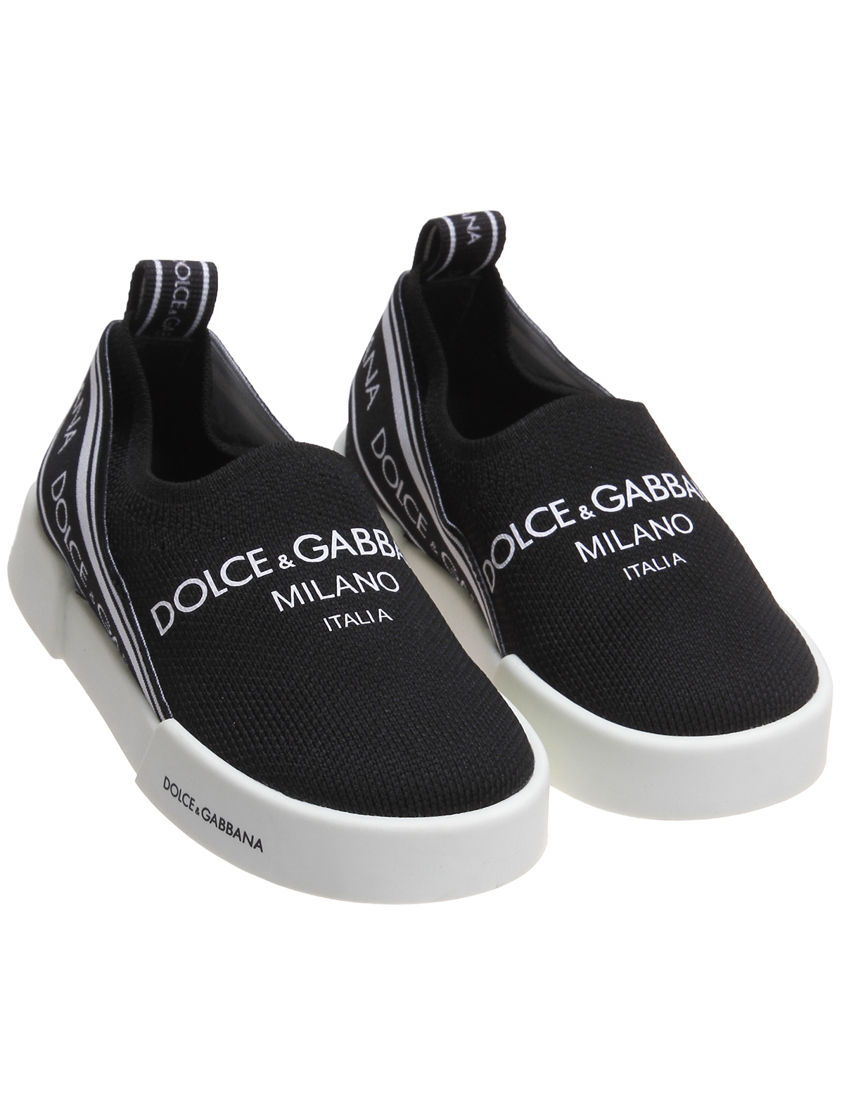 Слипоны Dolce & Gabbana 2496343, цвет черный, размер 24