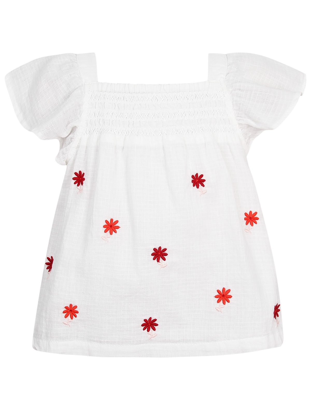 Белая блуза с вышивкой