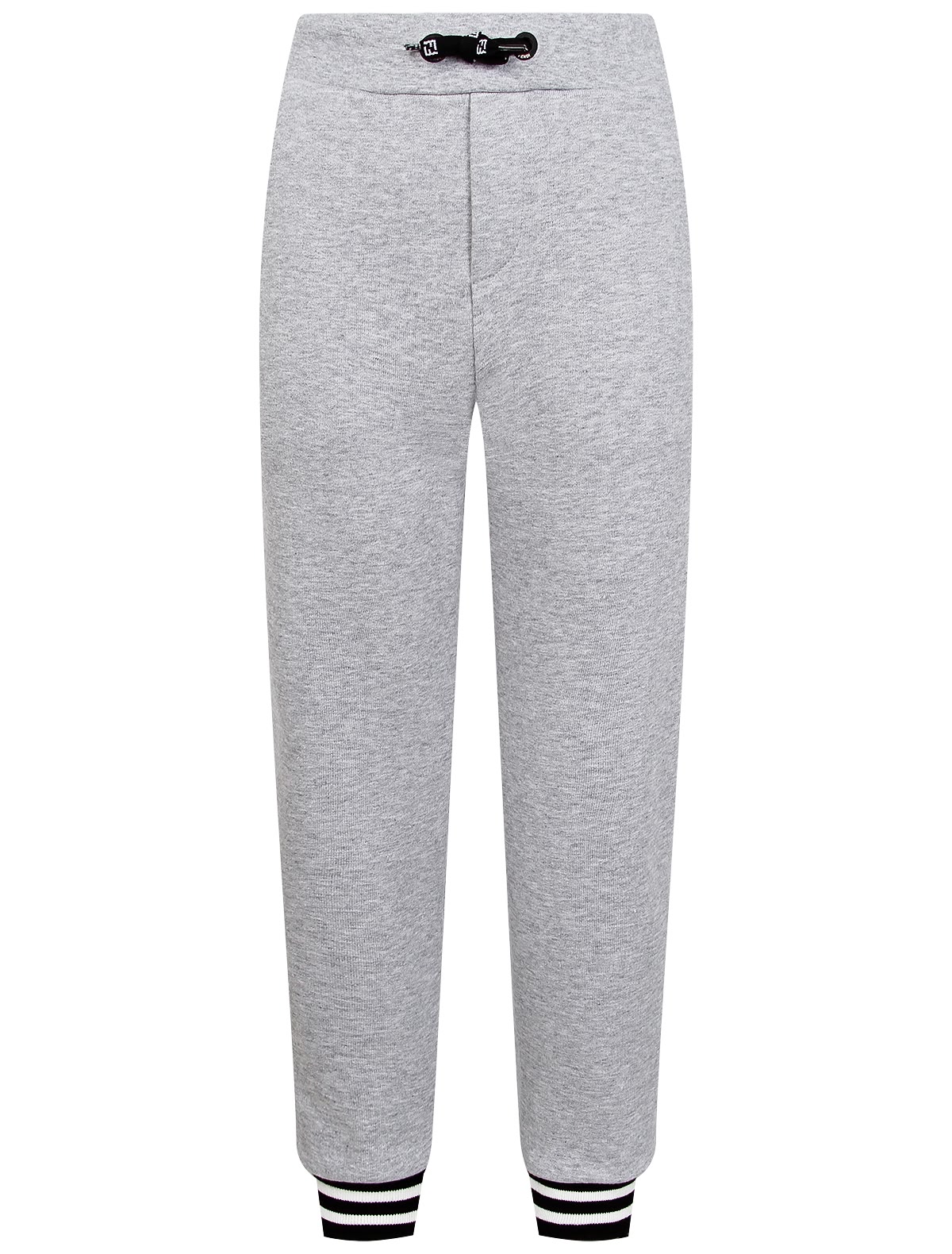 Брюки спортивные с резиновой нашивкой логотипа