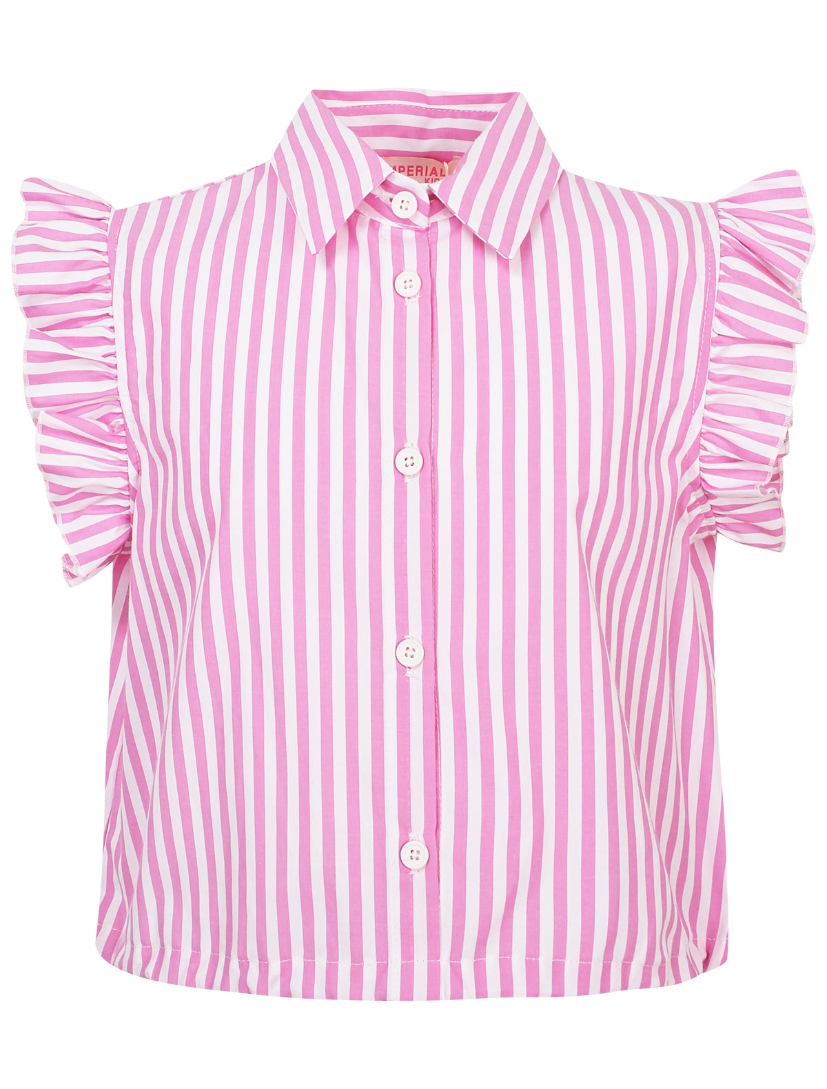 Розовая блуза в полоску