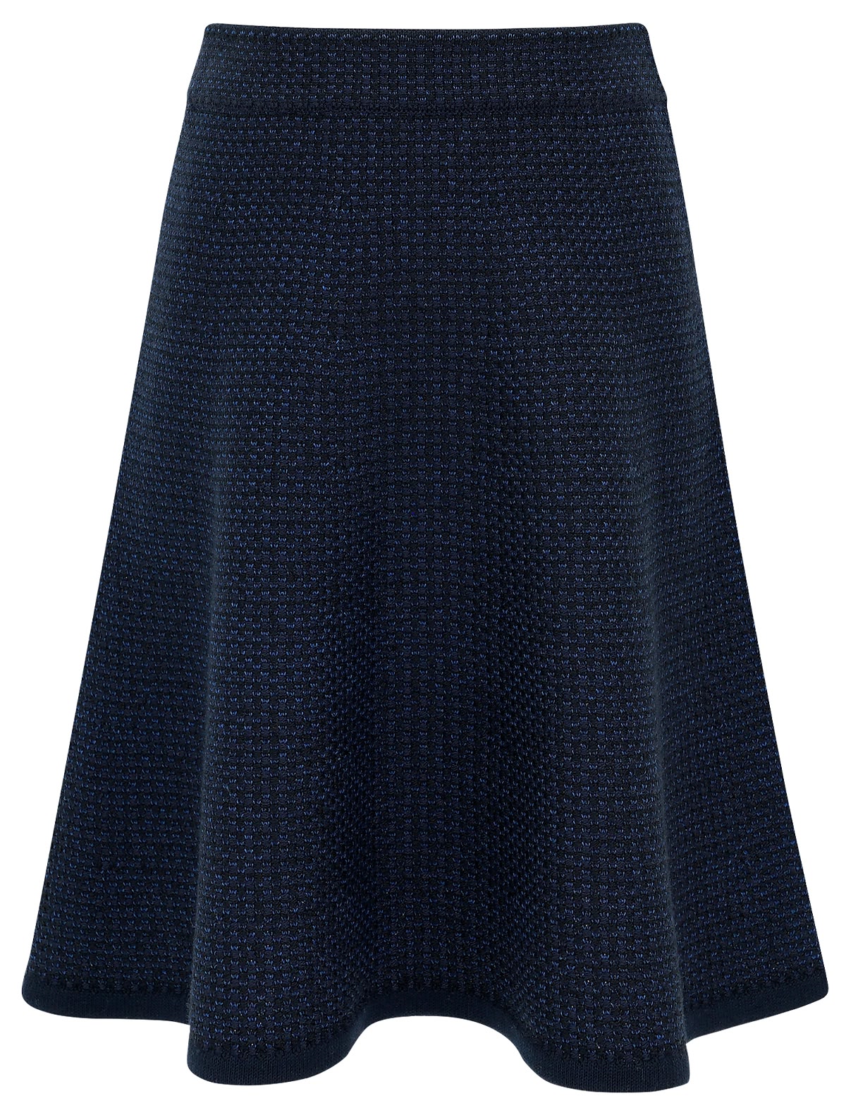 Синяя трикотажная юбка