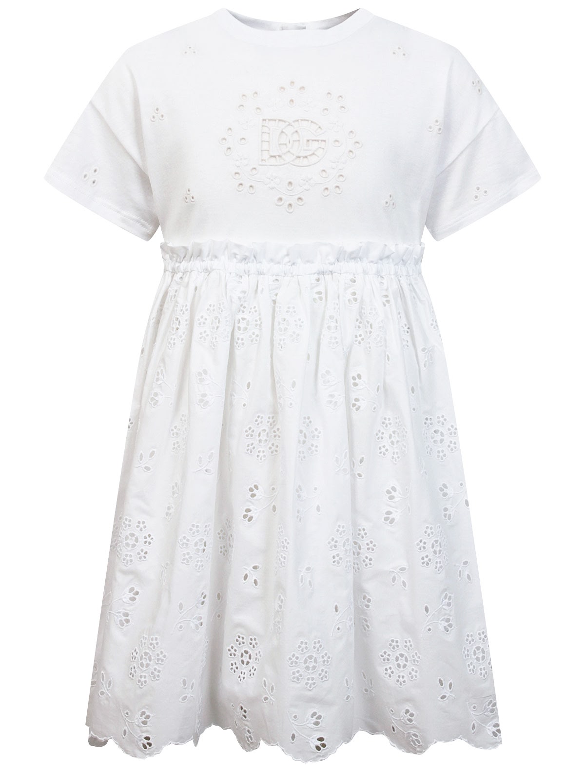 Белое платье из хлопкового поплина