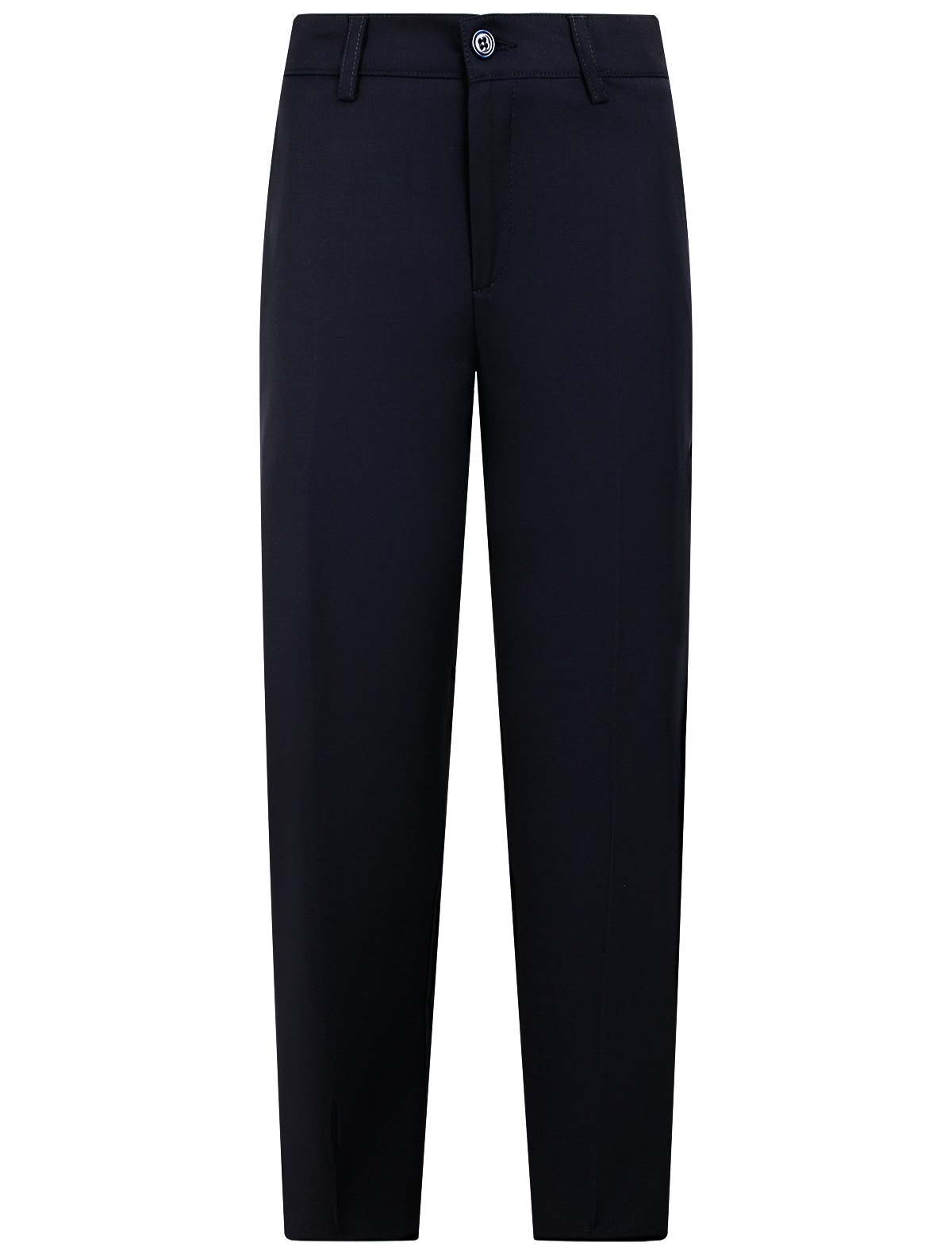 Синие классические брюки из шерсти