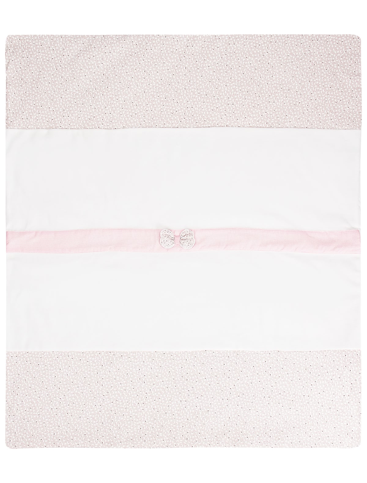 Кремовое одеяло с бантиком