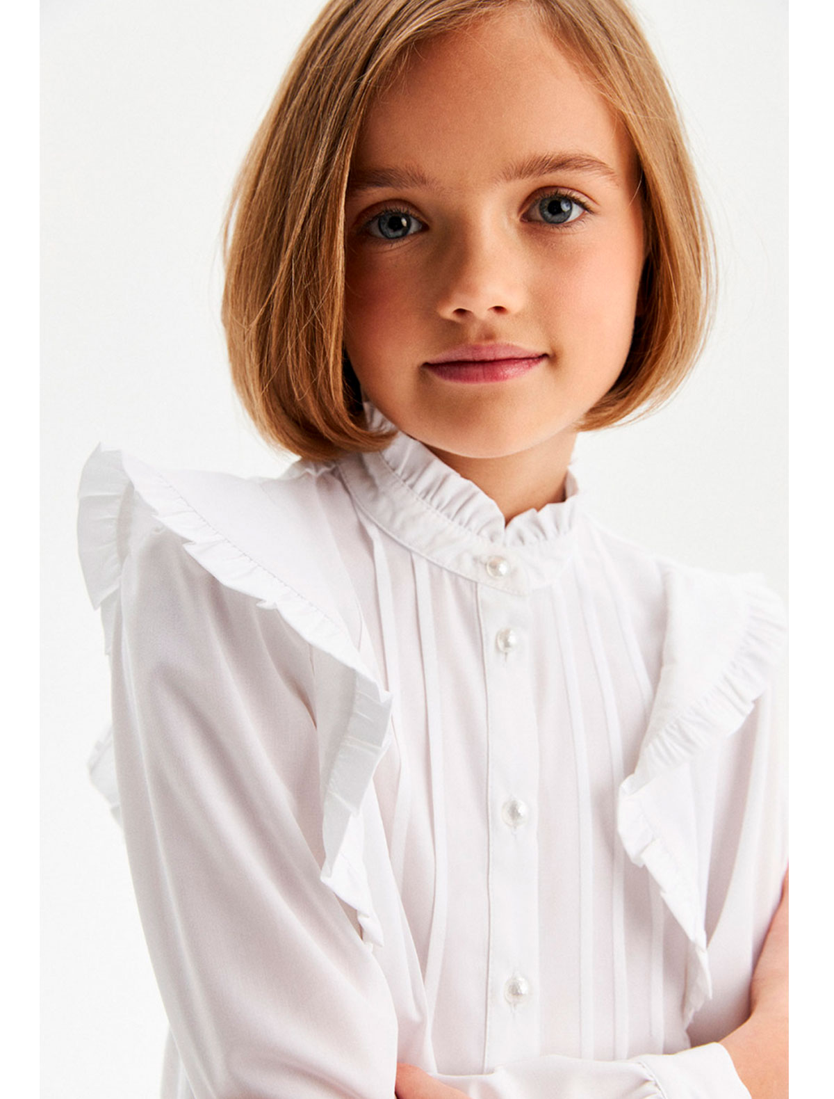 Блуза SILVER SPOON 2463066, цвет белый, размер 6 1034509281126 - фото 4