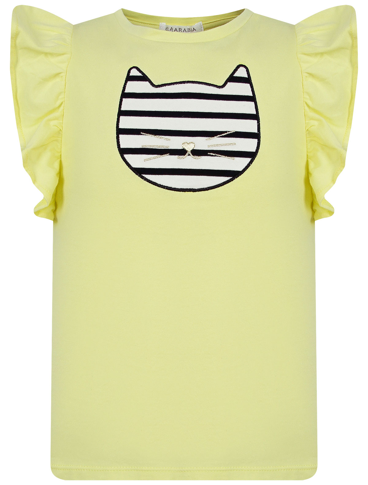 Жёлтая футболка с кошкой