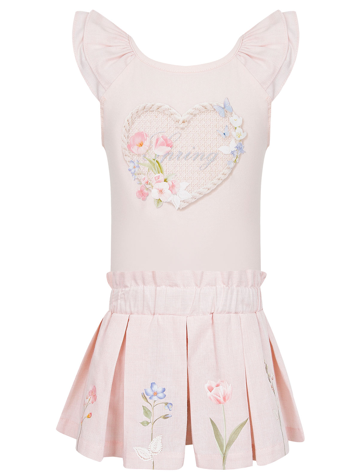 Комплект из шорт и топа с бантом