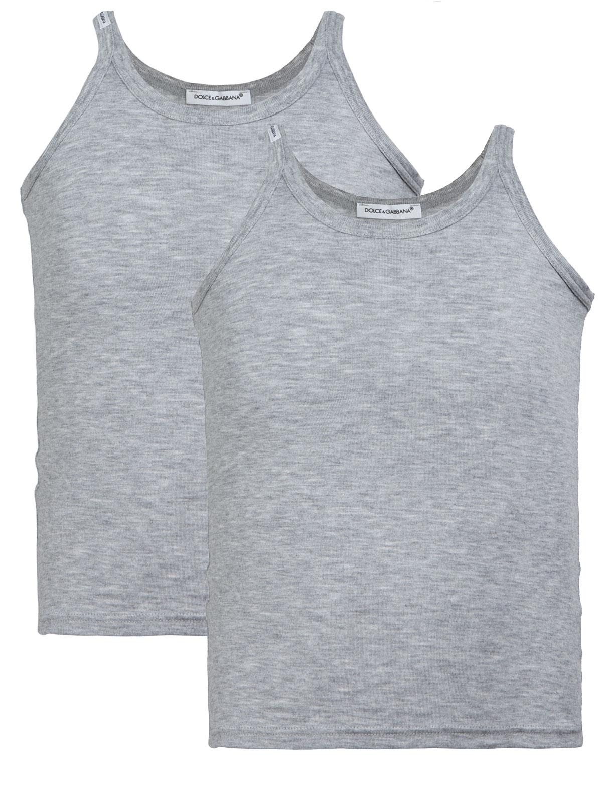 Набор из 2-х меланжевых бельевых маек