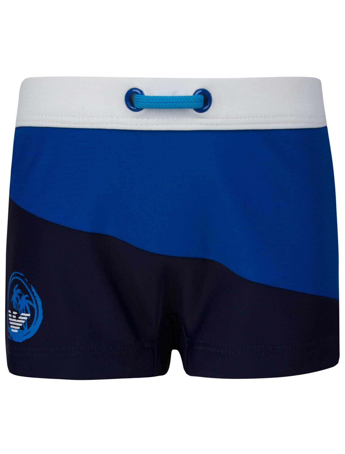 Плавки боксеры двухцветные с логотипом