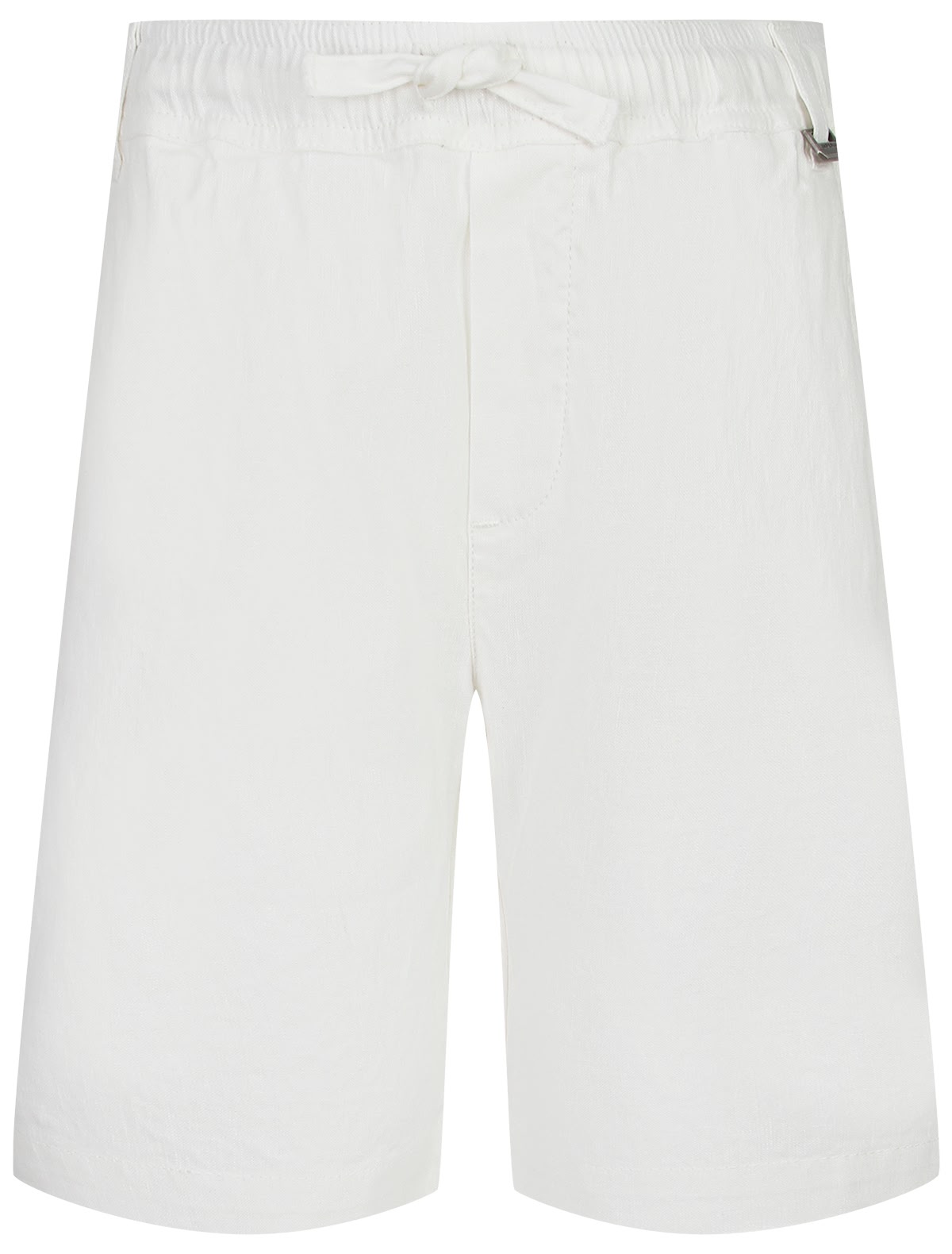 Белые шорты из льна и хлопка