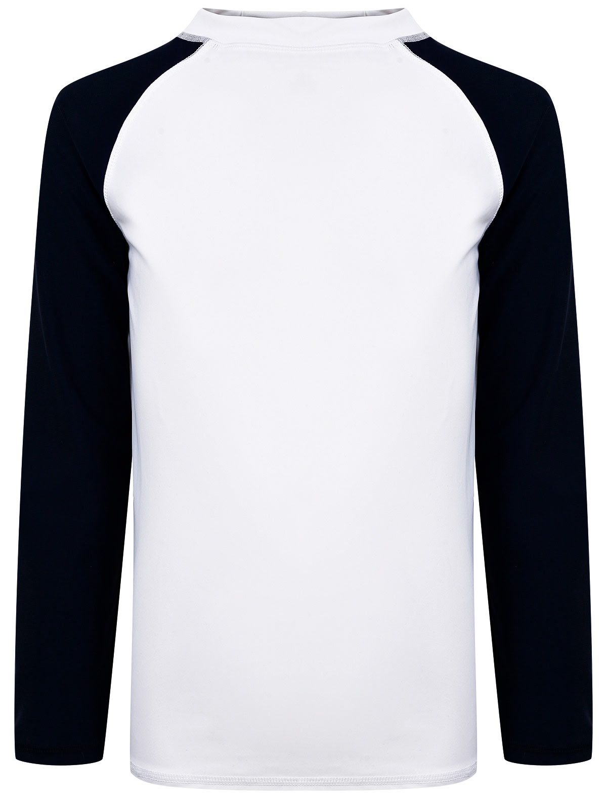 Футболка солнцезащитная белая с синими рукавами