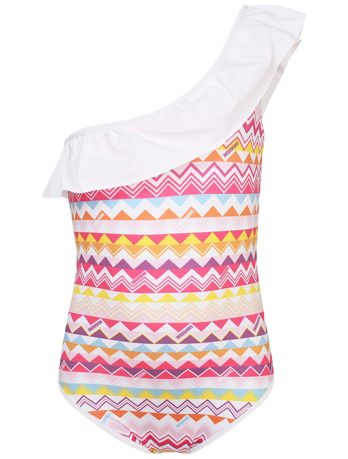 Слитный ассиметричный купальник