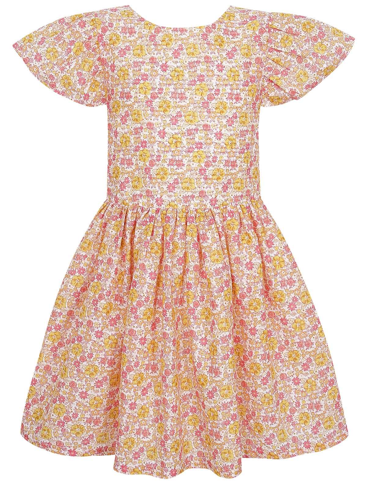 Хлопковое платье с цветочным принтом