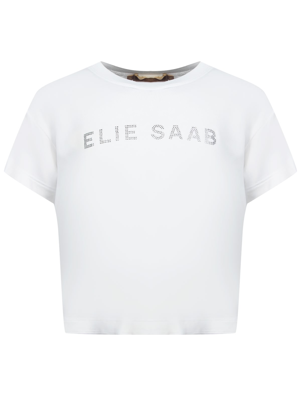 Футболка с серебристым логотипом