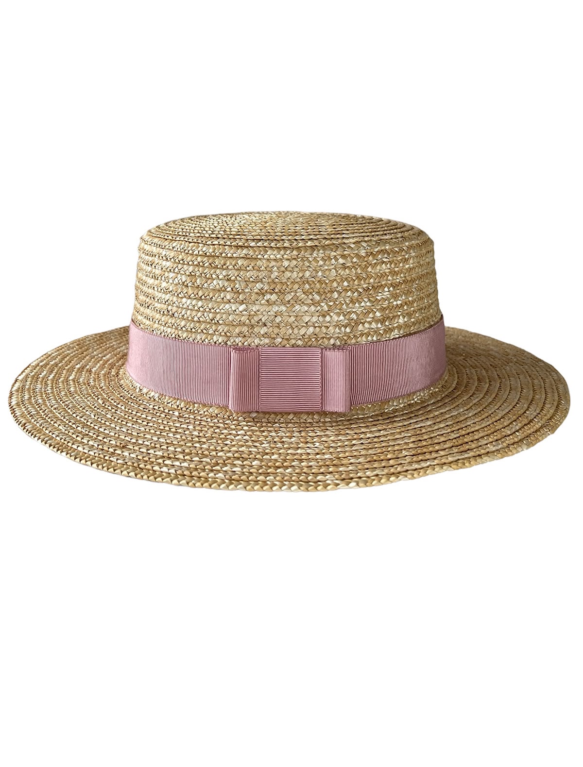 Шляпа-канотье из соломки