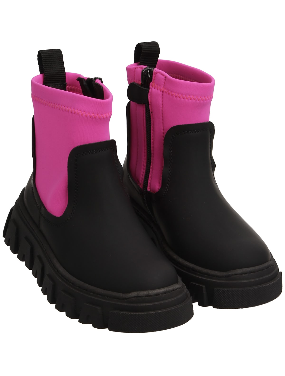 Ботинки контрастных цветов