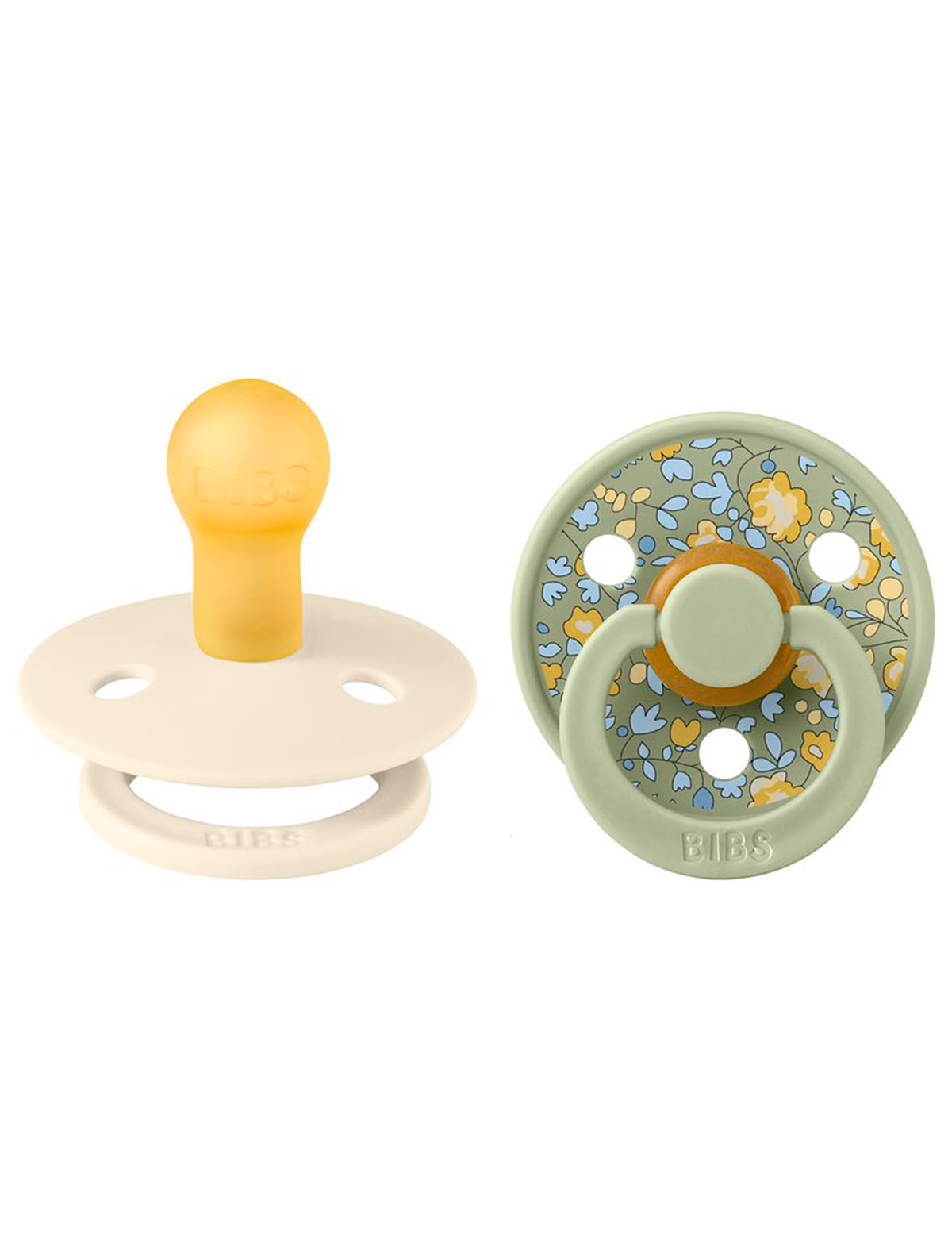 Набор пустышек liberty зелёная/кремовая, 2 шт