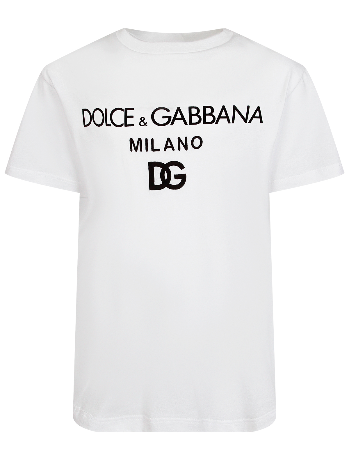 Футболка Dolce & Gabbana футболка с цветочным лого белая dolce