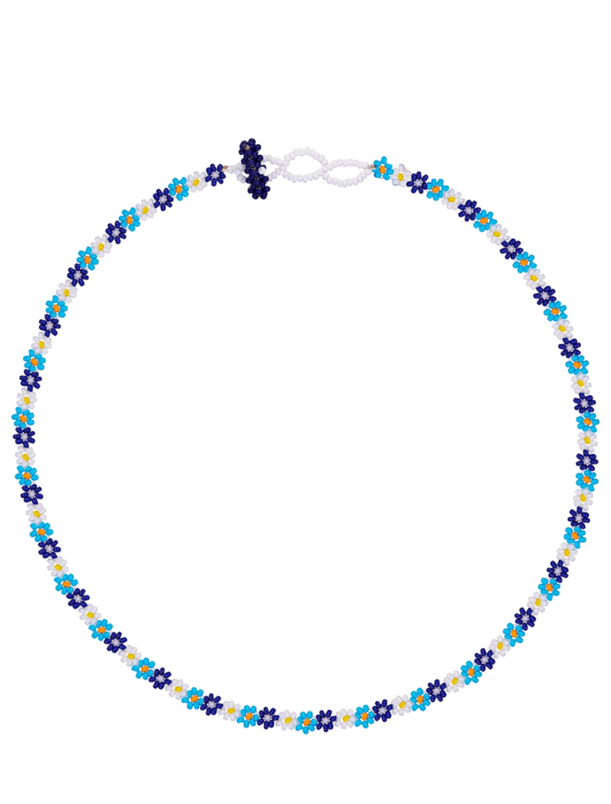 Колье Цветочки из бисера