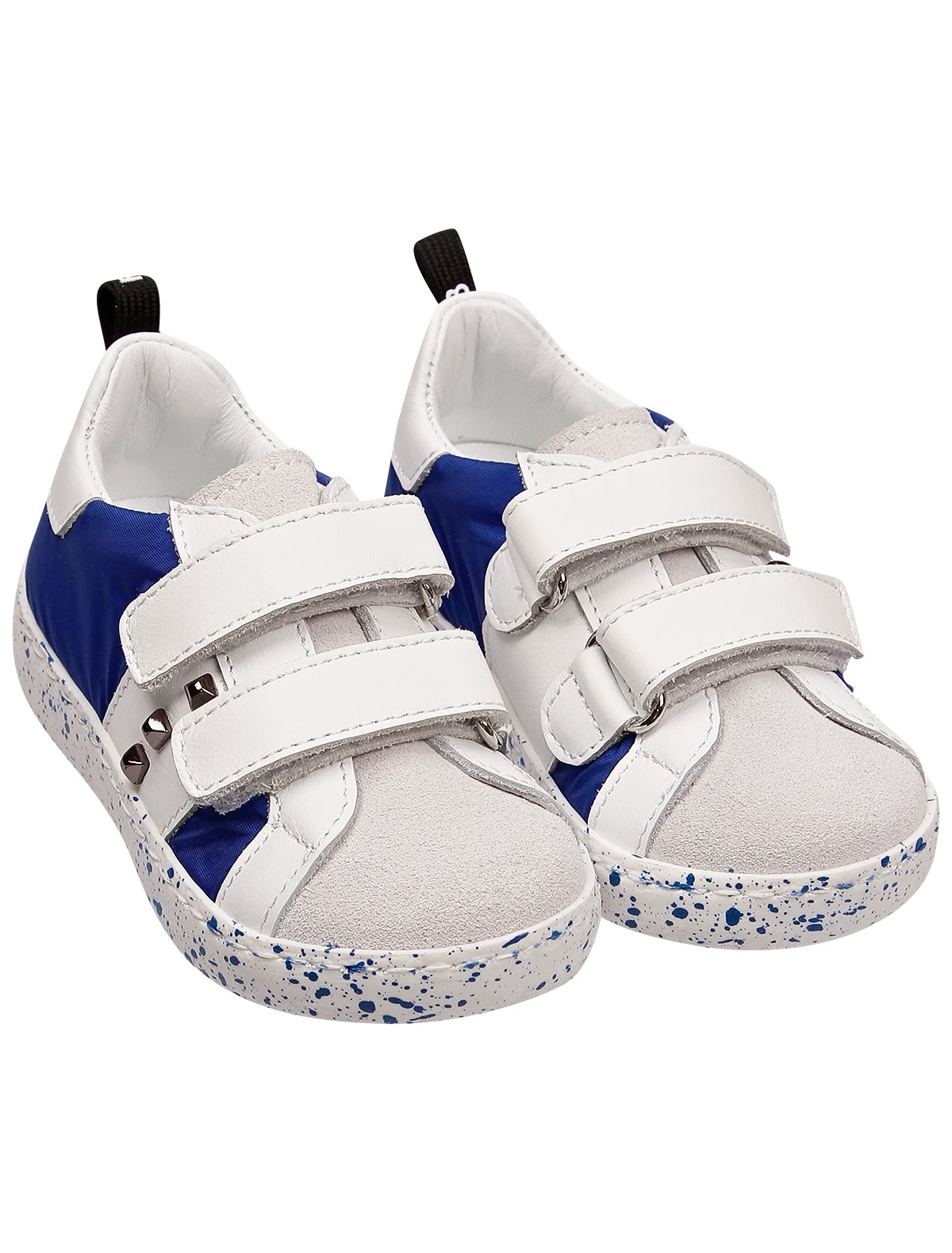 Кеды на липучках с заклепками