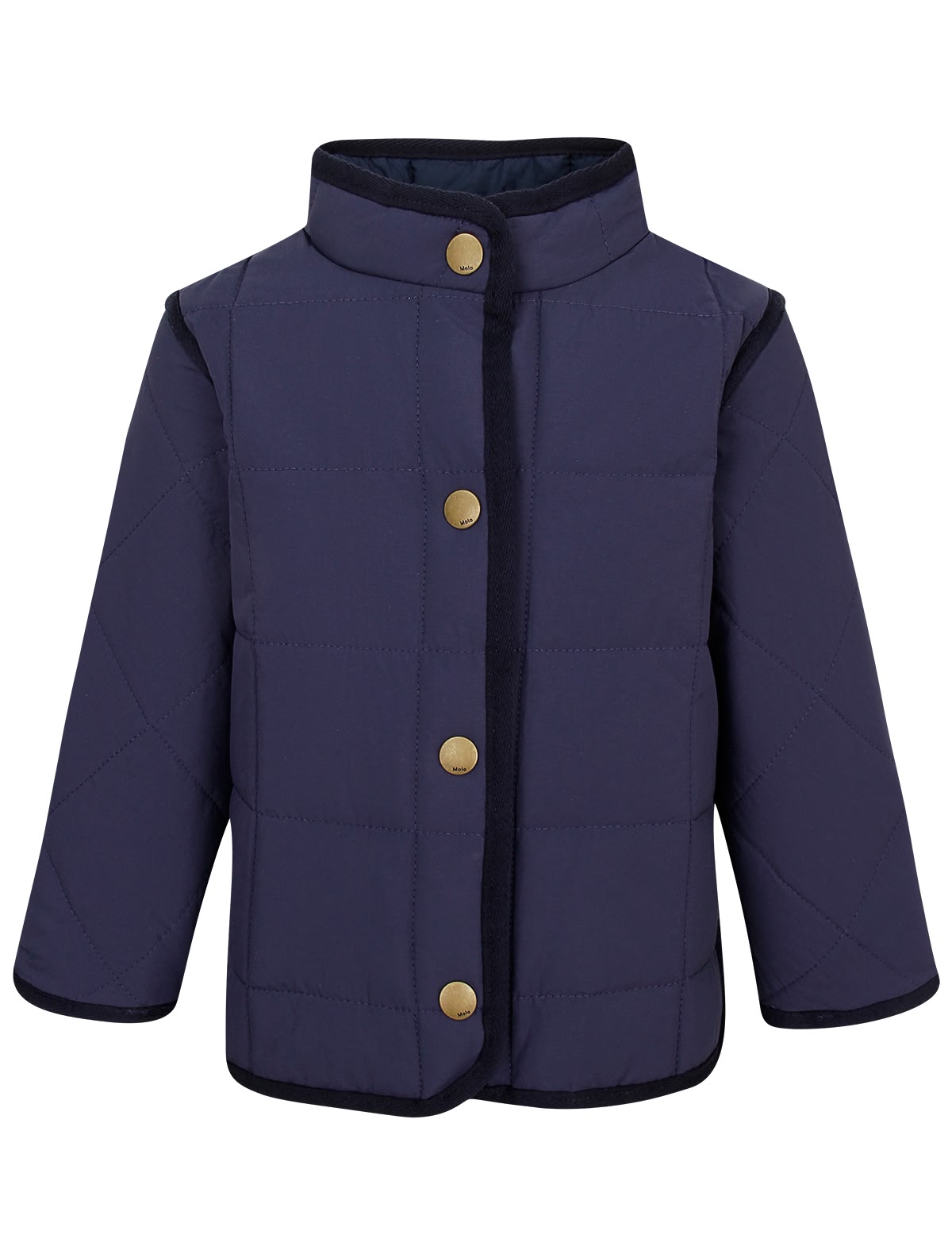 Синяя куртка на кнопках