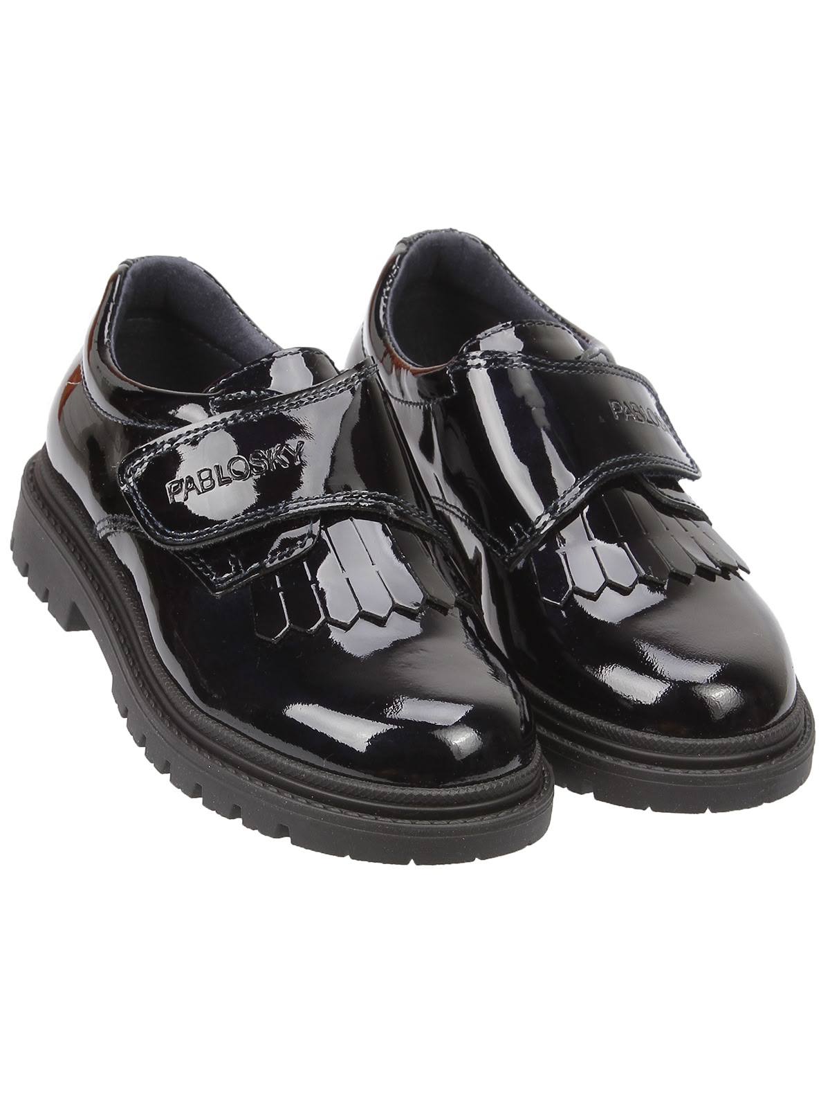 Лаковые полуботинки из натуральной кожи