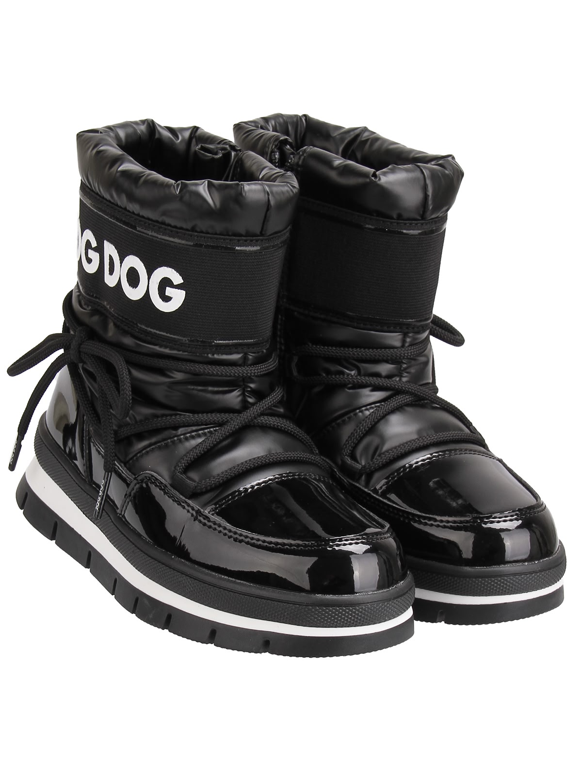 Чёрные дутики с логотипом