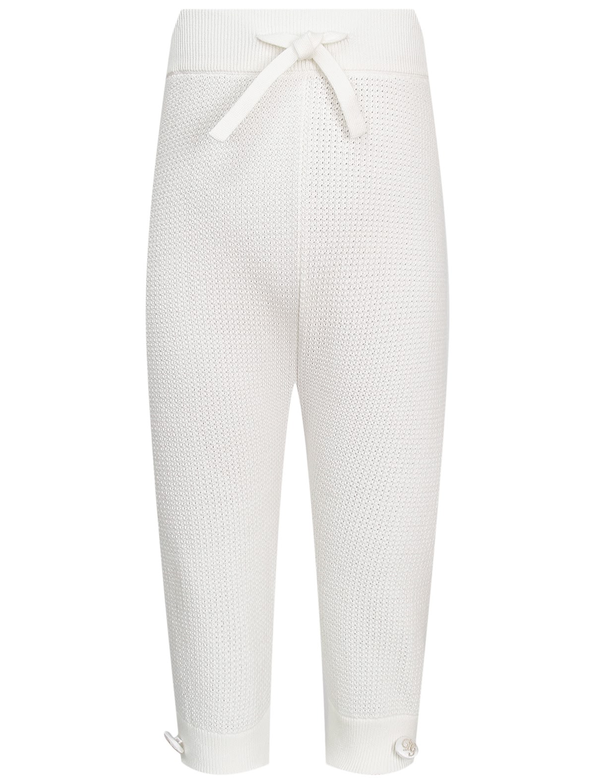 Кремовые хлопковые брюки