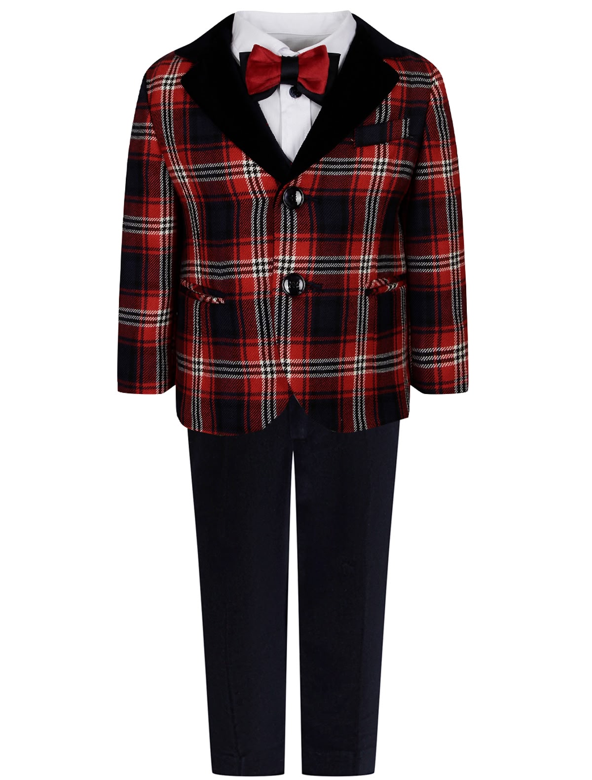 Костюм с пиджаком в клетку