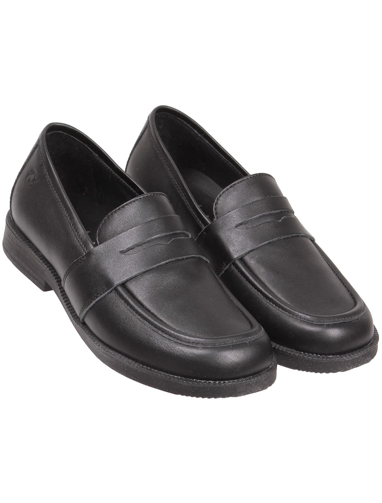 Черные лоферы из натуральной кожи