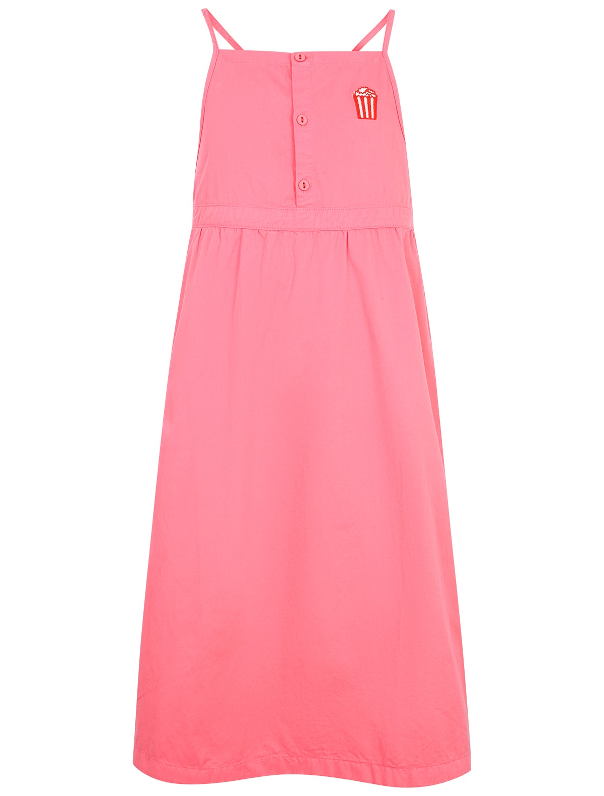 Розовый хлопковый сарафан с мороженым