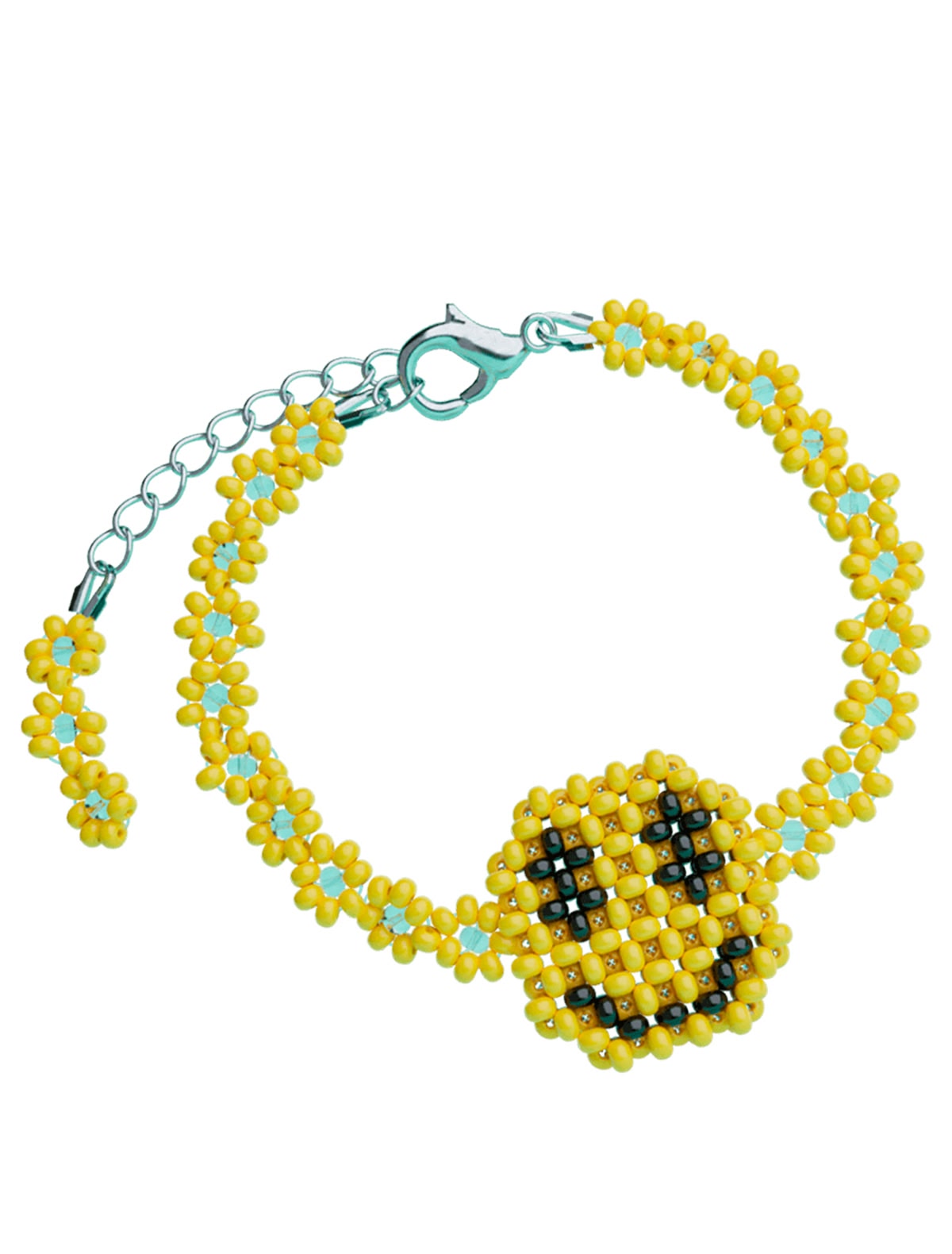 Браслет Смайл желтый