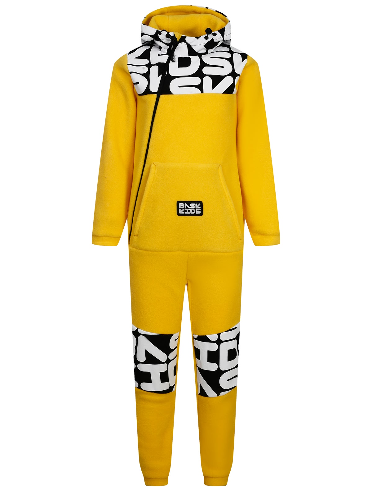 Жёлтый флисовый комбинезон